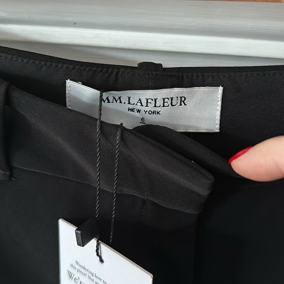 NWT MM Lafleur size 6 women black pants - Picture 4 of 8